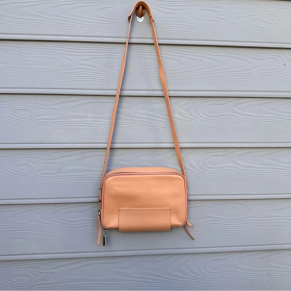 Objectposh Leather Peach Crossbody - Picture 4 of 6